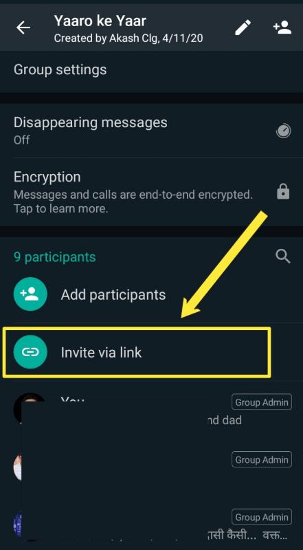 How to get a WhatsApp group link